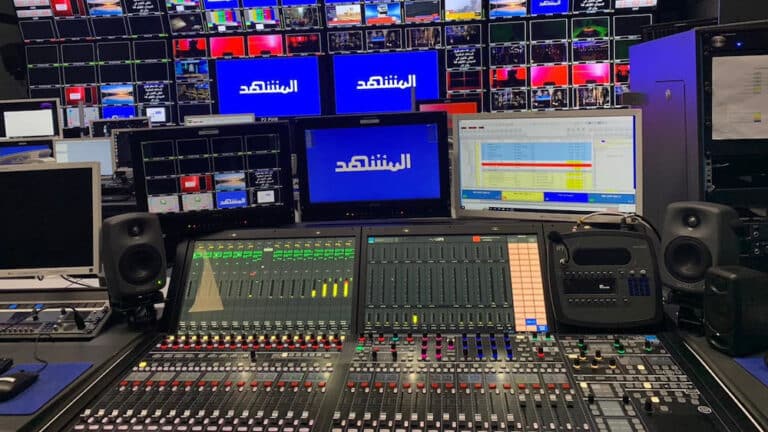 RAVENNA enabled Lawo mc²36 MkII console for Al Mashhad